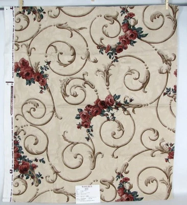 Waverly Fabric Floral Palace Scroll 100% Cotton 2 Samples B2G2 FREE IN FABRICS - Image 1 of 4