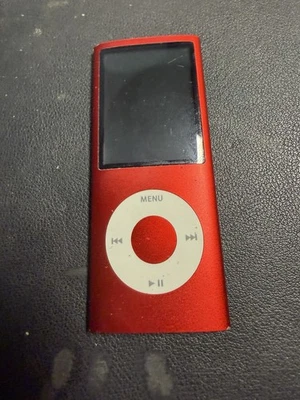 Apple iPod Nano 4th Generation RED 8GB BROKEN - Image 1 of 2