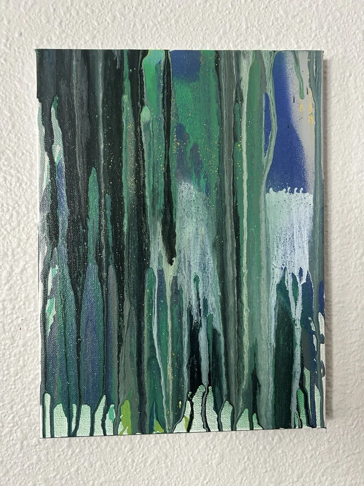 Thick Spray Paint Painting On Canvas Jacob Alexander Kendall “11x14” - Image 1 of 1