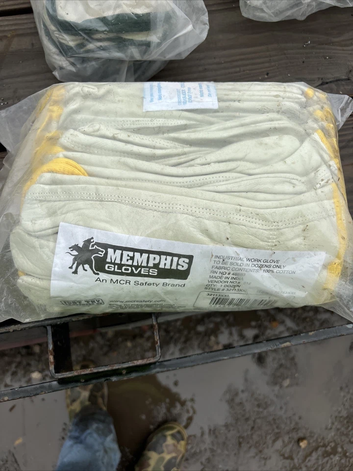 Guantes de trabajo de cuero de vaca Memphis talla 3Xl paquete de 12 (piel de vaca) Foto 1 de 1
