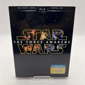 Star Wars: Episode VII: The Force Awakens (Blu-ray/DVD, 2015) New W/ Slip Cover - Imagen 1 de 9