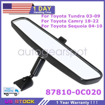 Espejo retrovisor interior adecuado para Toyota Tundra 2003-09 Camry 18-22 Sequoia 2004-10 Foto 1 de 4