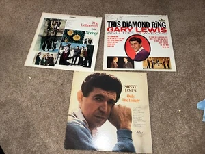 3 Lot Vinyl Record Albums Oldies Rock RECORD SONNY JAMES Gary Lewis Lettermen - Picture 1 of 23