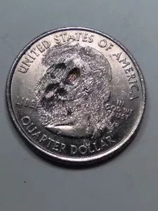 2008 FIELD Is STRIKETHROUGH MISSING FACE ERROR QUARTIER #4161 - Picture 1 of 3