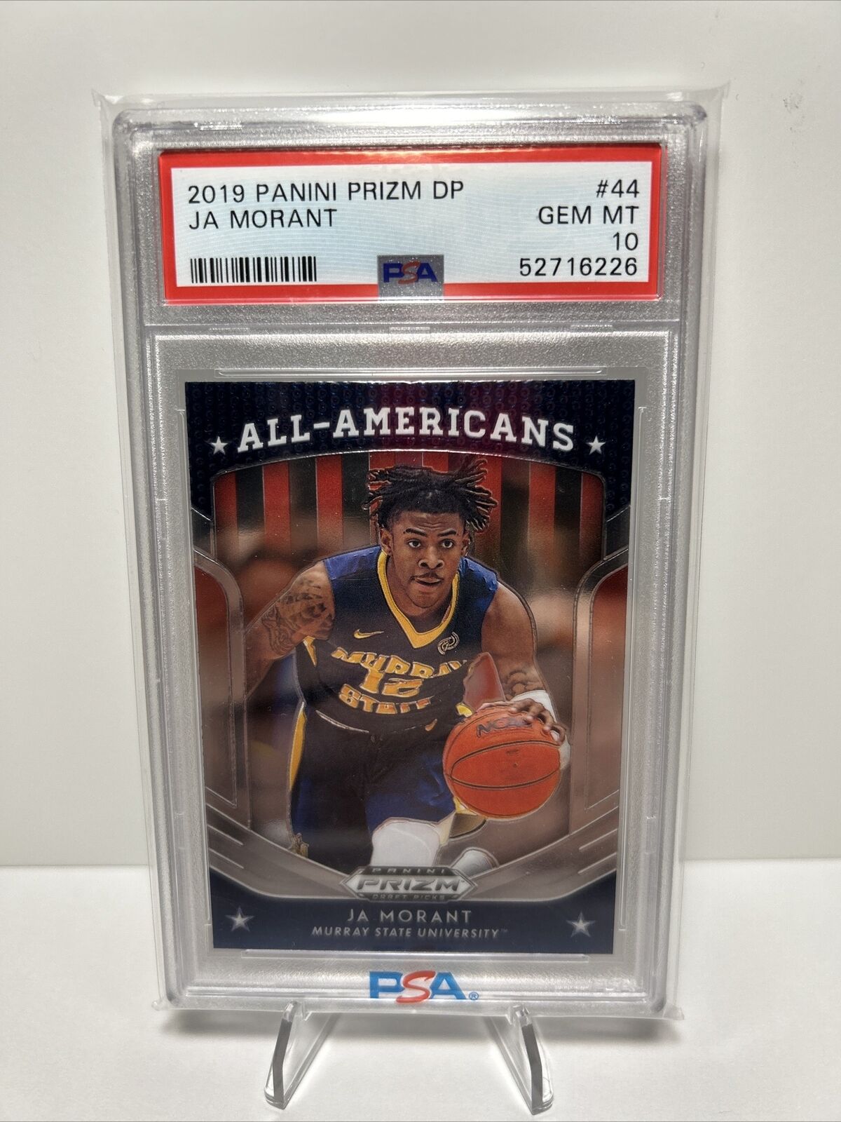 2019 Prizm All-Americans🏀Ja Morant💎PSA 10💎Memphis Grizzlies #44