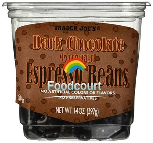 Trader Joe's Dark Chocolate Covered Espresso Beans 14 oz - Picture 1 of 5
