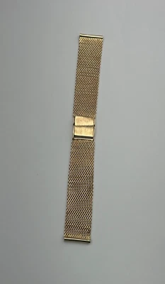 Reloj pulsera vintage sólido oro rosa 14K/585 18 mm malla eslabón hombre/unisex 31,7 g Foto 1 de 4