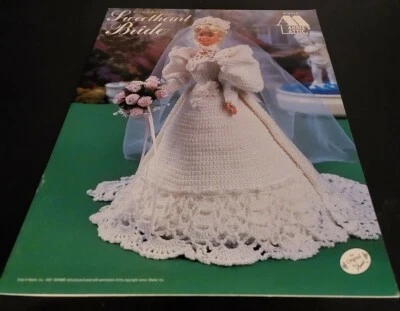 DB10 ANNIE'S ATTIC 1997, SWEETHEART BRIDE CROCHET PATTERN LEAFLET - Image 1 of 2