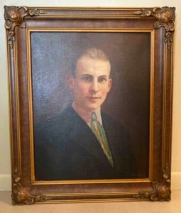 J.M. KAVANAGH LISTED IRISH ARTIST 19th CENTURY PORTRAIT PAINTING ORIG FRAME - Picture 1 of 3