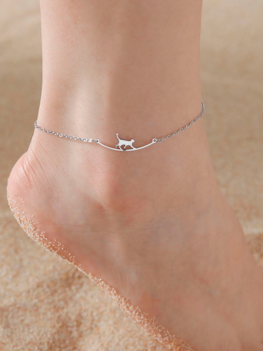 Cavigliera Donna PROSTEEL In Acciaio Inox - Catena Piatta Regolabile 22+5cm | Oro, Rosa, Nero - Foto 3