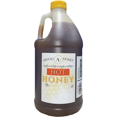 HOT Honey Bulk 6 lb Jug (Half Gallon) ALL Natural - No Extracts or Concentrates - Image 1 of 3