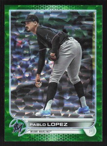 2022 Topps #644 Pablo Lopez Green Ice Foil #'d /499