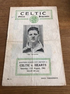 Celtic v Hearts 11. August 1962 - Bild 1 von 1