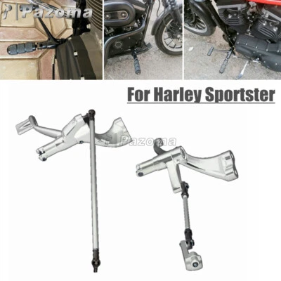 Kit completo de controles delanteros palancas de pie acoplamiento para Harley Sportster 883 1200 Foto 1 de 4