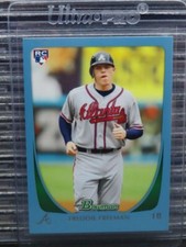 2011 Bowman Freddie Freeman Sky Blue Rookie Card RC #453/500 Braves