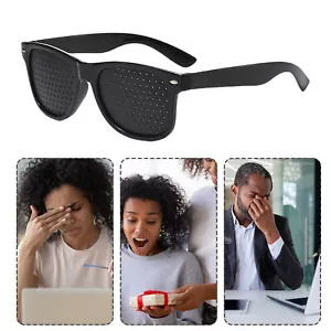 2 Pairs Small Hole Glasses Eyes Correction Exercise Eyesight Care Improvement - Picture 1 of 10