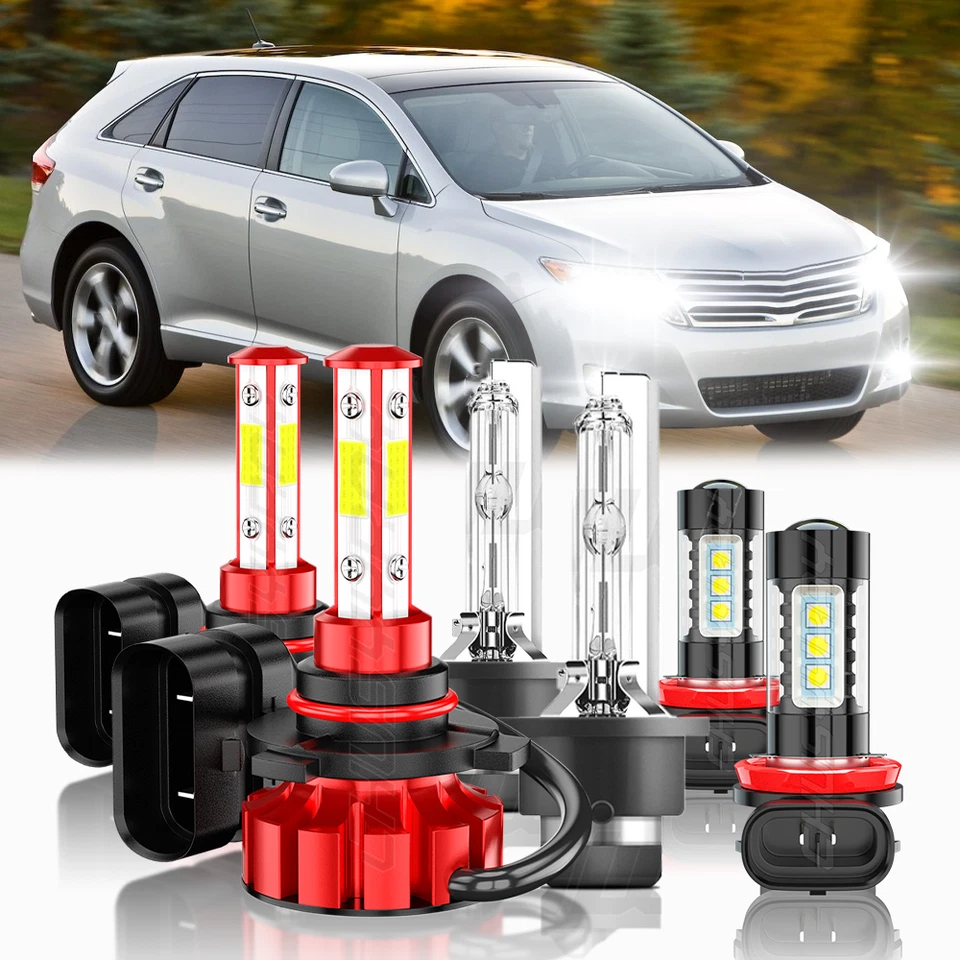 Kit de bombillas antiniebla de haz alto y bajo faros HID/LED para TOYOTA VENZA 2009-2012 Foto 1 de 4