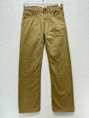 Levi Strauss Boys Youth 514 Straight Khaki Pants Sz 26 x 26 - 12 Reg 100% Cotton - Image 1 of 4