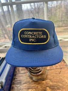 Sombrero de camioneros Snapback vintage de los años 80 - Concrete Contractors Inc. - Imagen 1 de 9