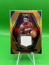 2015-16 Panini Select - Swatches Orange Prizm #5 Chris Bosh 37/60 Miami Heat