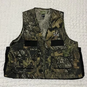 Quail Unlimited Camo Weste Herren XL Jagd echte Baum Harthölzer Wildtasche Reißverschluss - Bild 1 von 7