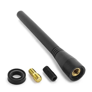 Auto Kurz Stab Dach Antenne 10cm Radio Universal Adapter Fuss FM AM KFZ PKW - Bild 1 von 2
