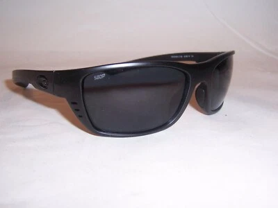 NEW COSTA DEL MAR WHITETIP SUNGLASSES BLACKOUT/GREY 580P POLARIZED $209 - Image 1 of 4