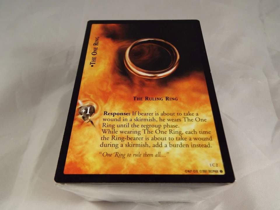 LORD OF THE RINGS TCG FELLOWSHIP OF THE RING COMPLETE SET 121 COMMON CARDS - Image 1 of 1