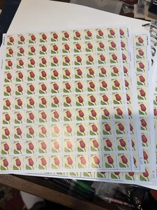 Scott 2524A RED TULIP Sheet of 100 US 29¢ Stamps MNH 1992 - Picture 1 of 1