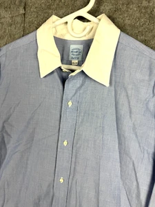 Mercer & Sons Dress Shirt Mens 17.5 / 33 Baggier Better French Cuff USA - Picture 1 of 11