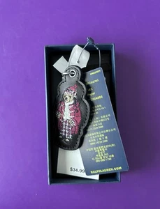 Polo Ralph Lauren Polo Bear Leather Key Fob CHARM Keychain NWT (no Box ) - Bild 1 von 2