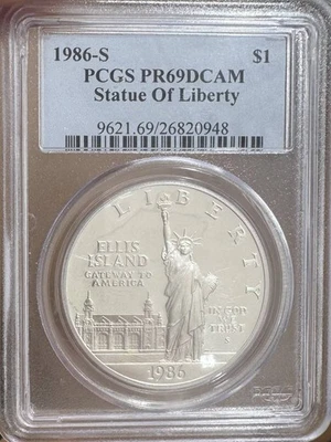 1986 S Modern Commemorative Statue of Liberty Centennial PCGS PR-69 DCAM - Image 1 of 2