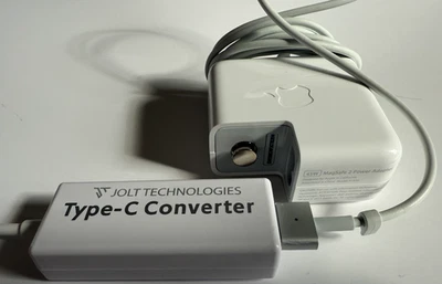 Apple MagSafe 1 & 2 charger with Usb-C Adapter converter for iPhone iPad & M1 M2 - Image 1 of 4