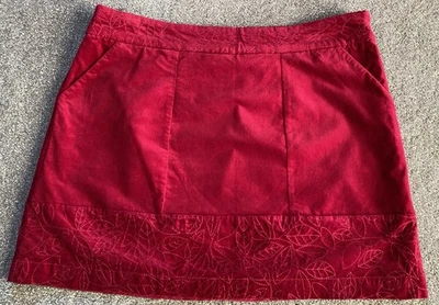 White Stuff Velvet Mini  Skirt Size 16 BNWOT - Image 1 of 4