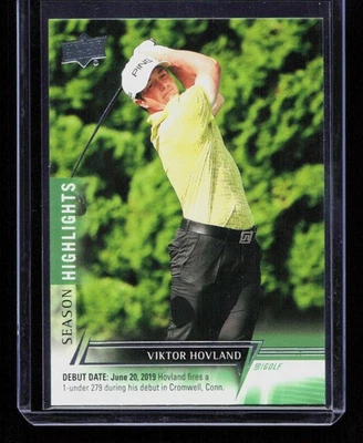 Viktor Hovland 2024 Upper Deck Golf #65 Season Highlights Debuts - Image 1 of 2