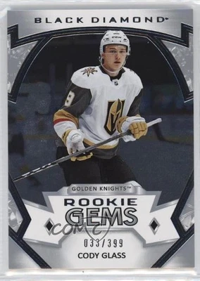 2019-20 Upper Deck Black Diamond Rookie Gems /399 Cody Glass #RG-CG RC - Image 1 of 2