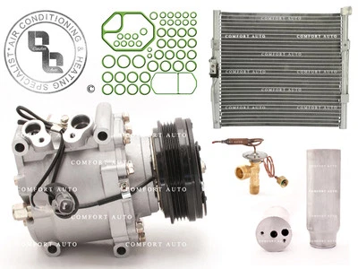 AC Compressor Kit With Condenser Fits: 95 Honda Civic 1.5L 1.6L Coupe& Hatchback - Image 1 of 2
