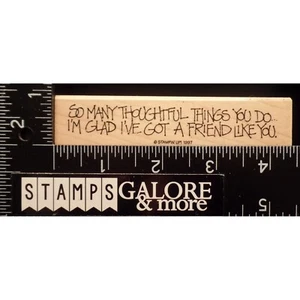 Stampin Up! Rubber Stamps 1997 THOUGHTS 4 YOU GREETING SO MANY THOUGHTFUL #04 - Picture 1 of 2