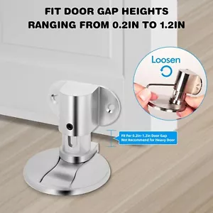 4Pack Floor Mounted Door Stopper to Hold Door Open Stop for Home Apartment - Picture 1 of 8