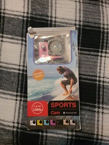 Waterproof 30M Full 1080P HD Sports Action Cam w/ 2.0" Screen - Pink - Picture 1 of 5