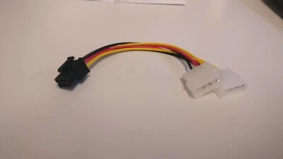 2x 4 Pin Molex/IDE weiblich auf 6 Pin PCI Express (PCI-E) weiblich Stromadapter - Bild 1 von 4