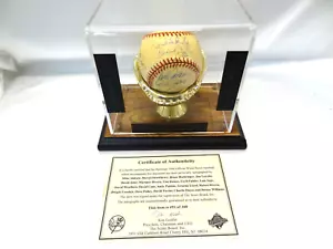 1996 New York Yankees World Series Champs Team Signed Baseball Derek Jeter COA - Picture 1 of 11