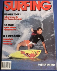 SURFING MAGAZINE FEB 1986  WILLY MORRIS  RICHARD CRAM  GARY ELKERTON  VINTAGE - Picture 1 of 5