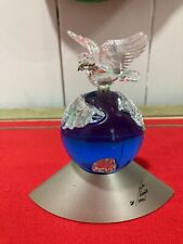 SWAROVSKI CRYSTAL PLANET MILLENNIUM VISION 2000 PEACE DOVE FIGURINE 4.5" IN H