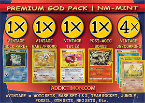 🔥 GOD PACK: WOTC Vintage Pokémon | HOLO, 1st Ed, RARES | NM-Mint & SEALED! 🌟