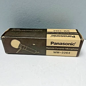 Panasonic WM-2264 Remote Dynamic Microphone 5 Foot Cord New In Original Box VTG - Picture 1 of 6