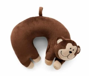 NEW Korjo Kids Squinchy Travel Neck Pillow Monkey - Ideal for travel on Planes - Picture 1 of 2