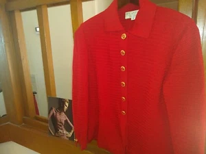 St John Knit Jacket With Enamel Buttons size 4 - Bild 1 von 6