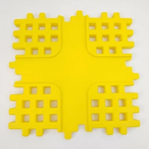 Vintage Little Tikes Wee Waffle Brick Large 4-Way Intersection - Picture 1 of 3