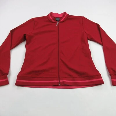 Nike Jacket Boys Medium Red Long Sleeve Full Zip Pockets Lightweight - Image 1 of 4